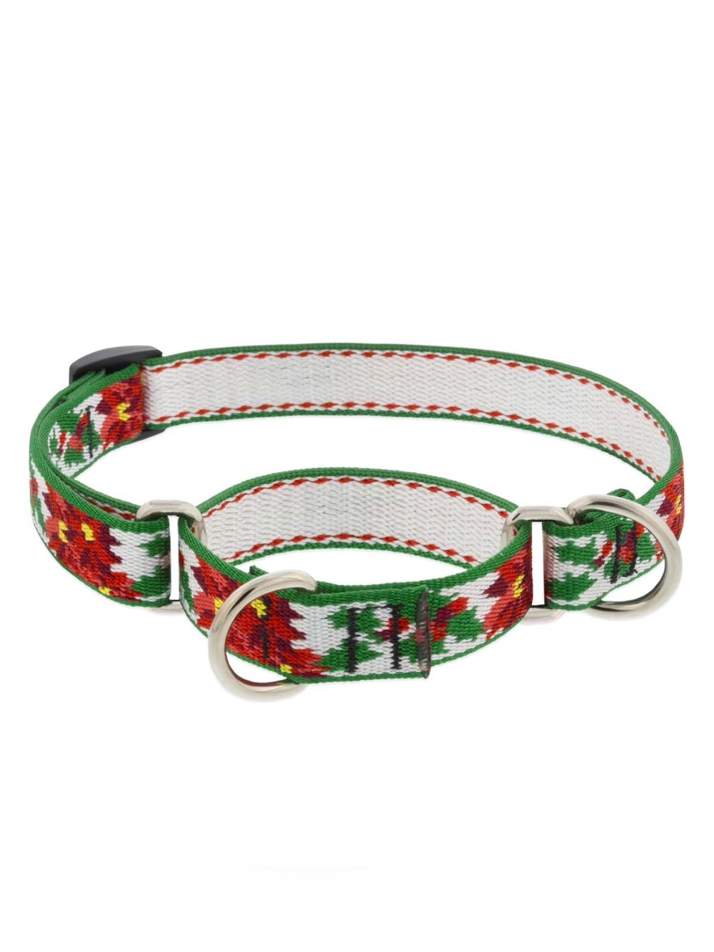 NWT LupinePet Xmas Poinsettia Martingale Dog Collar, Small: 10 to 14-in neck